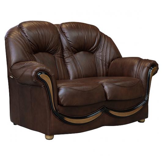 Двухместный кожаный диван «Дельта» (2м)