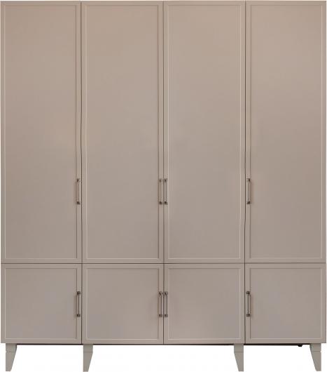 Шкаф для одежды 4Д «Наполи» П7.054.1.14, ЛДСП+МДФ, Капучино
