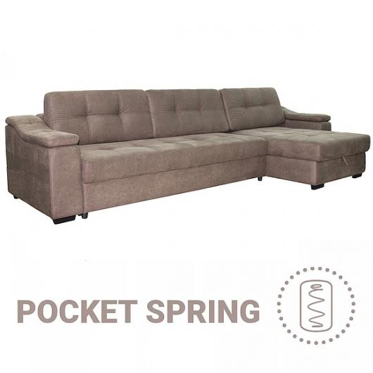 Угловой диван «Инфинити Люкс» (3мL/R8мR/L) в ткани