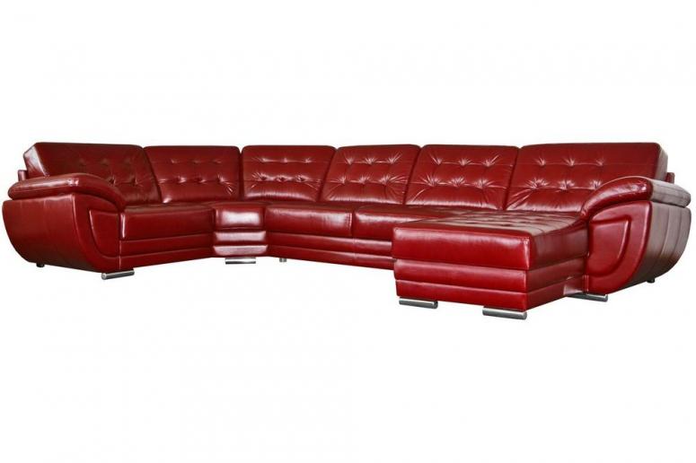 Угловой кожаный диван «Редфорд» (1L/R9030м8мR/L)