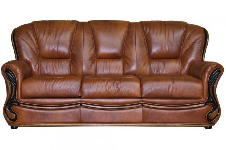 Трёхместный кожаный диван «Изабель 2» (3м)