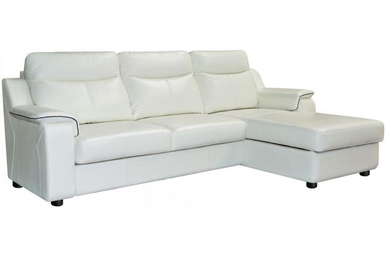 Угловой диван «Люксор» (3мL/R8мR/L) в натуральной коже