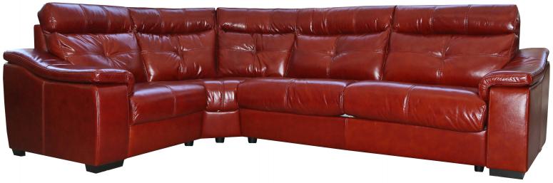 Угловой кожаный диван «Барселона» (3мL/R901R/L) 