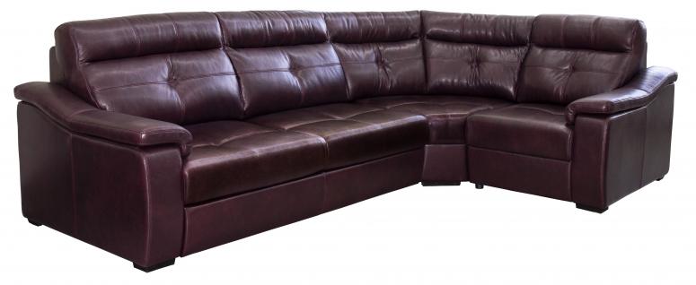 Угловой диван «Барселона 2» (3мL/R901R/L) в коже