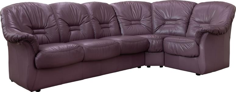 Угловой кожаный диван «Омега» (3мL/R901R/L) 