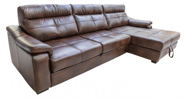 Угловой диван «Барселона 2» (3mL/R8mR/L) кожа