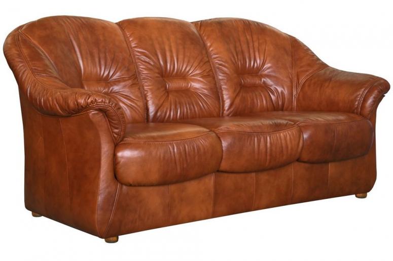 Трёхместный кожаный диван «Омега» (3м)